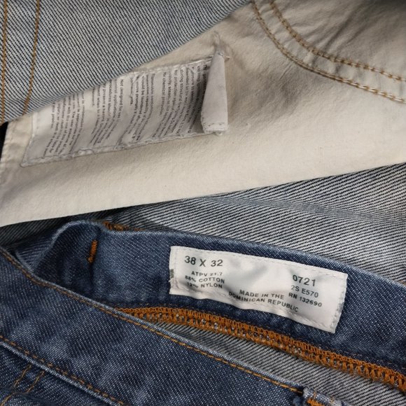 TECGEN FR Jeans Men 38x32 Blue Fire Flame Resistant 2112 Work Heavy Denim - Picture 9 of 14